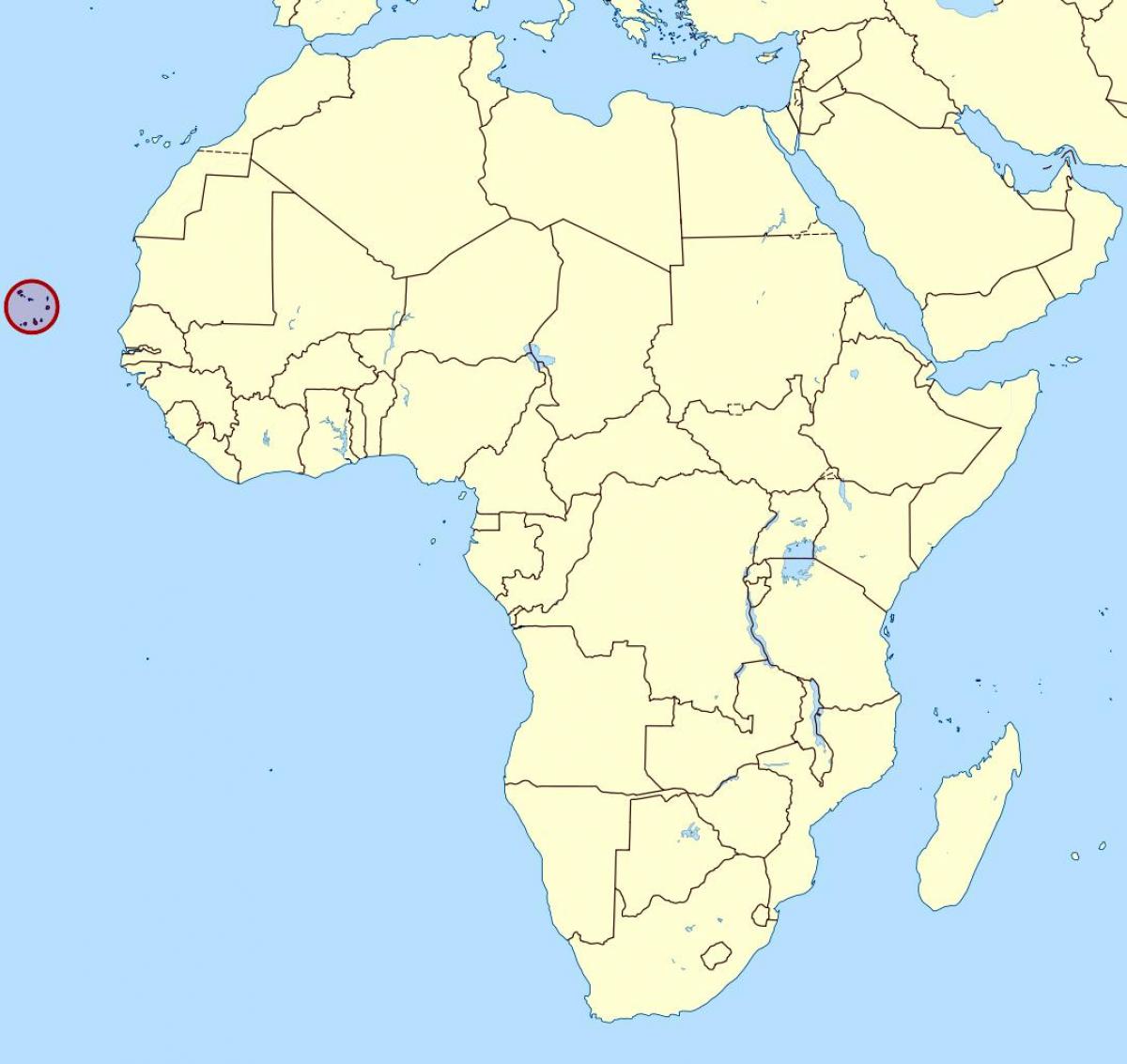 térkép zöld-Foki-szigetek térkép helye