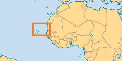 Show-zöld-Foki-szigetek a világ térkép